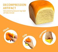 Boules anti-stress Squishy en forme de dumpling à montée lente en forme de beurre, en PU, jouet sensoriel pour adultes unisexe - Idéal pour le bureau ou comme cadeau de fête