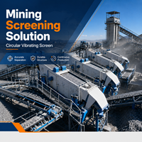Moteur de crible vibrant circulaire pour usine industrielle de classification de minerai de granit de carrière, conception avancée FEIFAN, grande capacité