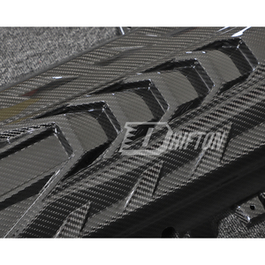 Cubierta de Fibra de Carbono Seca para el Compartimento del Motor del Chevrolet Corvette C8 Coupé Stingray Z51 2020-2026, Marca Drifton - Product Image 5