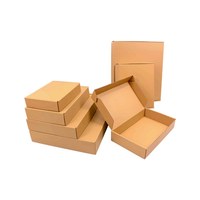 Boîtes d'expédition personnalisées en papier kraft écologique avec logo imprimé, faible MOQ pour l'emballage de cadeaux et de produits électroniques de détail en petites séries