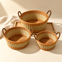 Panier de rangement ovale multifonctionnel en tissu écologique – Rangement durable et décoratif pour la maison, idéal pour le linge et les jouets