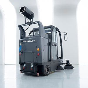เครื่องกวาดพื้นไฟฟ้าแบบนั่งขับ CAR180 จากโรงงานโดยตรง ความกว้างในการทำความสะอาดสูง เหมาะสำหรับทำความสะอาดพื้นโรงงาน - Product Image 2