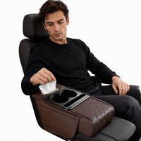 Rehausseur d'accoudoir de voiture en cuir multifonctionnel 4-en-1 avec porte-gobelet et boîte à mouchoirs universel – Vente en gros