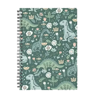Livre autocollant en spirale créatif personnalisé de vente directe en usine, motif de dessin animé, parfait pour les notes et la journalisation scolaires