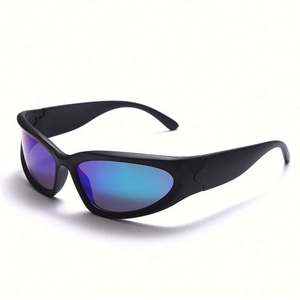 Gafas de Sol Personalizadas de Moda 2022, Lentes de Espejo Plateadas Estilo Punk, Protección UV400, Gafas Deportivas para Ciclismo para Hombre y Mujer - Product Image 5