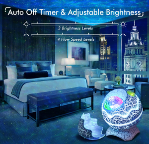 โปรเจ็คเตอร์ไข่ไดโนเสาร์ที่เต็มไปด้วยดวงดาวมีเสียงสีขาวและลำโพงมีไฟกลางคืน LED 14สีการออกแบบที่ทันสมัยรีโมทคอนโทรล - Product Image 3