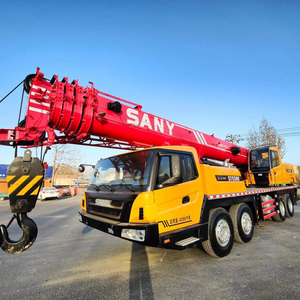 Grue sur camion d'occasion Sany 25 tonnes certifiée EPA, modèle 2023, hauteur de levage 60m, avec moteur, boîte de vitesses et pompe pour la construction - Product Image 1