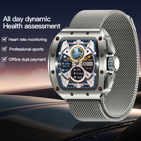 Reloj Inteligente V68 con Tarjeta SIM, Pantalla AMOLED HD de 2.13'', Resistente al Agua IP67, Monitor de Sueño, Recordatorio de Llamadas, Sistema Operativo Dual Android e iOS