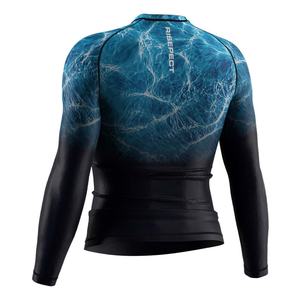 Chemises de bain pour hommes UPF 50+ Protection solaire Séchage rapide SPF Rash Guard T-shirts de plage et de pêche en plein air - Product Image 2