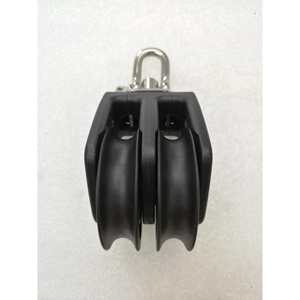 Master BP-0503F Double Wheel Spinning Sailboat Bearing Pulley 50mm Wheel Diameter 10mm Wire Diameter <b>Marine</b> <b>Hardware</b> - Product Image 1