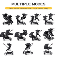 Silla Ergonómica para Bebés de 0 a 3 Años, Bidireccional, con Marco Metálico, Multifuncional, de Vista Alta, Plegable y con Amortiguación