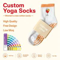 Chaussettes de Pilates unisexes personnalisées avec logo, respirantes et confortables, antidérapantes, pour le yoga et les exercices printaniers