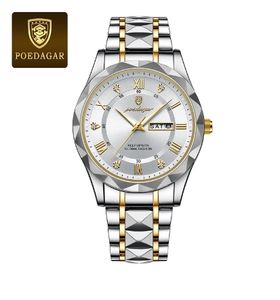 <span class=keywords><strong>Montre</strong></span> <span class=keywords><strong>homme</strong></span> POEDAGAR 615 en acier inoxydable, <span class=keywords><strong>montre</strong></span> à quartz pour <span class=keywords><strong>homme</strong></span> d'affaires, étanche, lumineuse, avec date, élégante <span class=keywords><strong>montre</strong></span>-bracelet pour <span class=keywords><strong>homme</strong></span> - Product Image 2