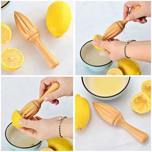 Vintage Wood Squeezer Mini Hand Manual Wooden Lemon Lime <b>Juicer</b> for Home Tools - Product Image 4