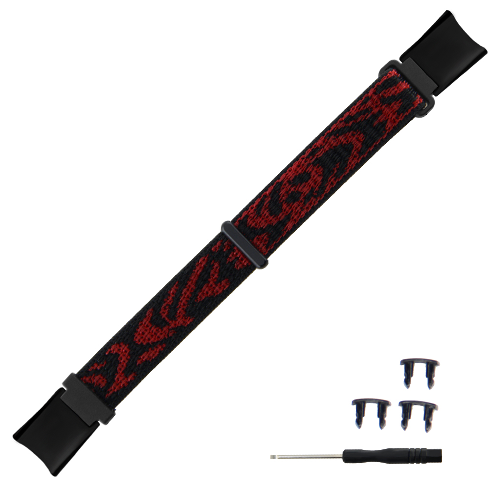 Motif rouge et noir