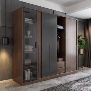 अनुकूलित अलमारी कपड़े नरम कस्टम सेट लकड़ी तस्वीर लकड़ी शैली भंडारण कमरे आधुनिक फर्नीचर - Product Image 4