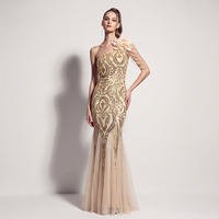 35696-S #   2026 Einschultriges Pailletten-Tüll-Abendkleid mit Perlen und 3D-Blumen, Ballkleid für Mollige, Übergröße, Übergrößen