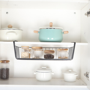 Under-Cabinet <b>Baskets</b> <b>Rectangle</b> Hook Type <b>Storage</b> Organizer Kitchen Cabinet Shelf Divider - Product Image 2