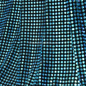 FB001 <span class=keywords><strong>Net</strong></span> tùy chỉnh hotfix Rhinestone Bling lưới vải tuyệt đẹp đầy đủ tinh thể vải cho sáng Ăn mặc - Product Image 6