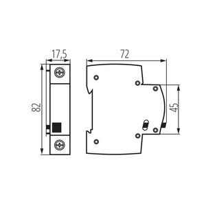 Entretoise monomodulaire idéale Ksgp-1 pour montage sur rail DIN IP20 - Product Image 2