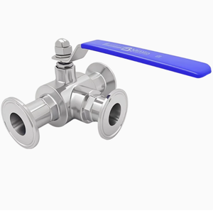 Sanitary <strong>3</strong> Way Ss304 Stainless Steel <strong>Ball</strong> <strong>Valve</strong> - Product Image 2