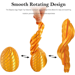 Twisty Fidget <b>Egg</b> 3D Printed Fidget Toys Sensory Desk Toy Stress Relief for Kids Adults Easter Gifts Christmas - Product Image 5