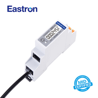 Medidor de Energía Monofásico para Riel DIN Eastron SDM120CT-RJ, Certificado MID, Bidireccional, para Energía Solar Fotovoltaica, Conexión RJ12 CT, Modbus RTU
