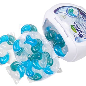 Cápsulas de detergente para ropa de 20g de gran peso, de tres cámaras, para uso transfronterizo: alta limpieza, sin residuos, eliminación de ácaros, suavizante. - Product Image 2