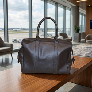 Bolsa de Viaje de Cuero Genuino Personalizada, Directo de Fábrica, Casual, Resistente, para Hombre, Deportes, Gimnasio, Fin de Semana, OEM - Product Image 3