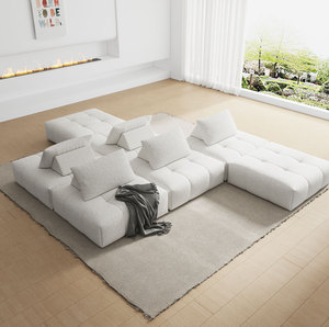 Set di Divani Modulari Moderni a 3 Posti, Letto Singolo, Divano Compresso per Soggiorno, Imballaggio Sottovuoto, Arredamento per Appartamenti, Magazzini e Centri Commerciali - Product Image 3