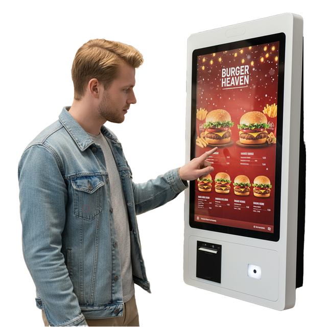 All-In-One 18.5-32 Inch Payment Kiosk Terminal QR Code Scanner and 80mm Printer for Retail Bill Payment Kiosk