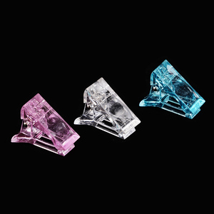 Clip de fixation pour gel polygel et gel d'extension d'ongles transparent, outil de fixation double forme - Product Image 1
