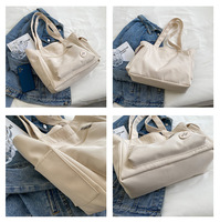 Bolsos de lona para mujer, bolsos de hombro multibolsillos de gran capacidad, bolsos de lona informales con bolsillo con cremallera para el viaje diario