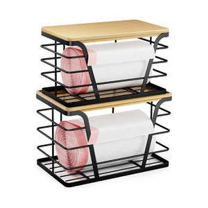 Wall Mounted Storage <b>Basket</b> Set 2 Tier <b>Large</b> Capacity For Kitchen Fruit Food Organization - Product Image 5
