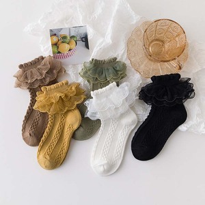 HY-1779 5 couleurs espagnol printemps cheville dentelle fille <span class=keywords><strong>danse</strong></span> enfants fantaisie peigné coton robe enfants princesse doux bébé chaussettes - Product Image 2