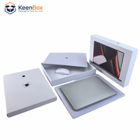 Boîte d'emballage personnalisée en carton blanc vide avec couvercle et fond pour produits électroniques, ordinateurs portables et tablettes