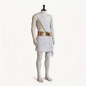 Disfraz de Gladiador Romano Griego Antiguo para Hombre Adulto, Toga Blanca, TRAD-011 - Product Image 4