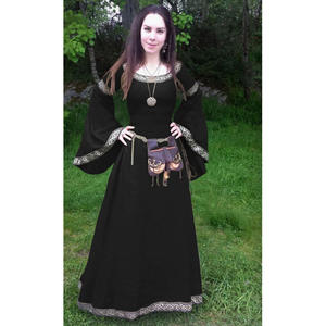 Disfraz Medieval de Halloween para Mujer, Estilo Gótico Retro Victoriano, Vestido de Corsé Plisado de Manga Larga para Carnaval - Product Image 5