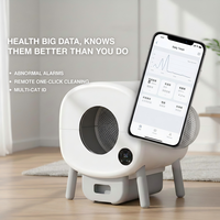 Bac à litière intelligent pour chat avec nettoyage automatique, contrôle par application, filtre anti-odeurs et grande capacité pour plusieurs chats
