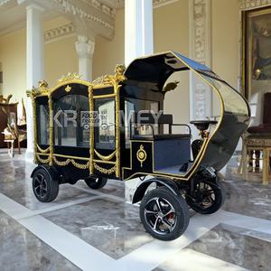 Cercueil électrique de luxe classique et solennel / Remorque cercueil électrique funéraire de luxe rétro exquise / Remorque cercueil électrique de luxe rétro - Product Image 4
