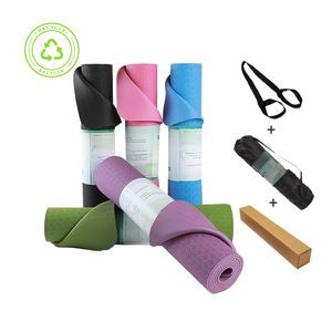 <span class=keywords><strong>2026</strong></span>年製 滑り止め加工 洗濯可能 ピラティス カスタムサイズ 厚手グリップ TPE ヨガマット キャリーストラップバッグ - Product Image 1