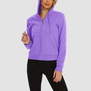 New Style OEM ODM Casual Custom Logo Printing Polyester Short Hoodie High Quality <b>Sweatshirts</b> Women Crop Top Hoodie - Product Image 5