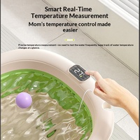 Baignoire pliable en plastique pour enfants avec fonction de trempage, taille extra-large, bassin de bain pour bébé nouveau-né