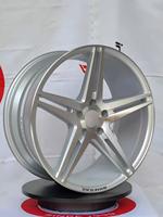Nouvelles jantes de voiture en alliage d'aluminium T6061 forgé, noir mat, légères, 5 branches, 17-24 pouces, haute performance, PCD ET personnalisé, sport