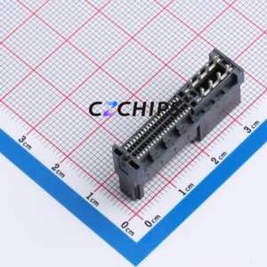 HSEC8-120-01-S-PV-2-1 Gold Finger Connector Through hole Component THT,P=0.8mm Connector 0.8mm 42P Through Hole Copper Beryllium - Product Image 2