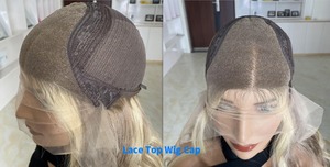 Stock Vierge Cheveux Humains Invisible Délié Lace Top Médical Perruque Full Cap Perruques pour Alopécie Perte de Cheveux Patients En Gros - Product Image 2