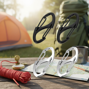Porte-clé<span class=keywords><strong>s</strong></span> à ressort à boucle anti-vol maintient le remplacement de la fermeture à glissière fermé pour les sacs à dos <span class=keywords><strong>S</strong></span> <span class=keywords><strong>mousqueton</strong></span> - Product Image 2