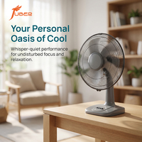 Ventilateur de table oscillant à 3 vitesses avec grille métallique de 16 pouces, pales en plastique et moteur en cuivre pur pour le marché d'Afrique et d'Asie du Sud-Est
