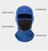 Vente en gros, Protection UV extérieure, maille, bouclier facial, hiver chaud, un trou, couverture complète du visage, cagoule chapeau pour hommes femmes