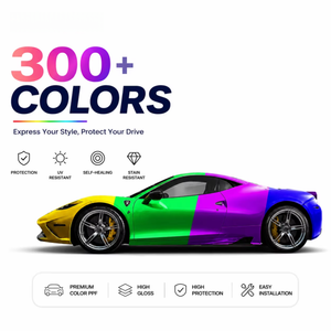 Película Protectora de Pintura para Automóviles de Alta Calidad que Cambia de Color, Material TPU/PET/TPH, Película Protectora de Pintura de 7.5mil 8.0mil - Product Image 1